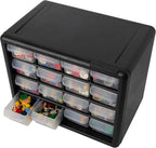 Akro-Mils 16-Drawer Plastic Drawer Storage Cabinet for Garage Organization, Beads, Makeup Organizer, Building Bricks Storage,