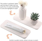NiuYichee 2 Pcs Water Absorbing Stone Trays, Kitchen/Bathroom Sink Soap Dish, Diatomite Tray Used for Hand Soap & Cosmetic Bo