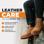 Leather Boot Oil for Work & Cowboy Boots – Deep-Conditioning Formula, Restore and Protects Dry, Cracked Leather Boots & Shoes