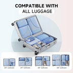 11 Set Packing Cubes for Travel, Gifts for Women Mom Kids, TSA Approved Bags for Makeup, Cosmetic, Toiletry, Suitcase Organiz