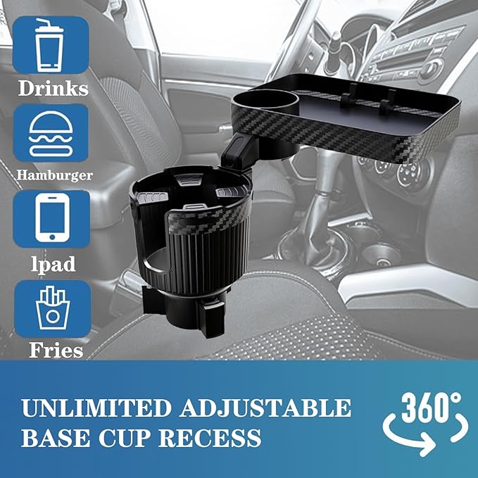 Car Cup Holder Expander Water Bottle Base fit Stanley for Yeti Rambler for Hydro Flasks 14/24/32/36/40oz -Adjustable Expandab