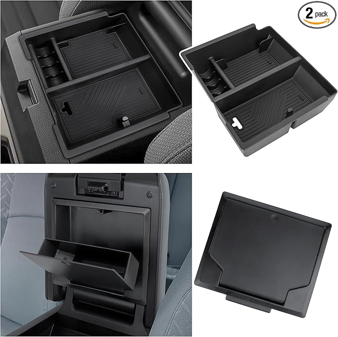 Center Console Organizer Compatible with 2025-2026 Toyota 4Runner (6th Gen) Interior Accessories, Armrest Organizer Tray Insert with Hidden Storage Box for Coin and Sunglasses
