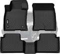 VIWIK Floor Mats Fit for Ford Bronco Sport 2021 2022 2023 2024 2025, All Weather Guard Custom Car Mats Full Set 1st & 2nd Row, Automotive Floor Liners Black TPE Car Accessories