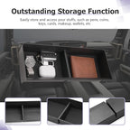 LUWU Dashboard Center Console Organizer Compatible with 2022 2023 2024 2025 2026 GMC Hummer EV Accessories 2025 2026 Hummer EV Center Console Organizer Armrest Organizer Insert Tray (Black)