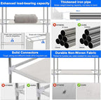 1PC Multifunctional Simple Wardrobe, Fabric Cabinet, organizing Cabinet, Metal Frame, Steel Pipe Reinforcement, Portable and 
