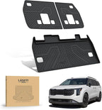 LASFIT Cargo Mat & Backrest Mats for Kia Carnival 2026 2025 2024 2023 2022 / Kia Carnival Hybrid 2025-2026, All Weather TPE Custom Fit Mats Car Trunk Mat Cargo Liner Accessoires, Black