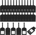 Dunzy 30 Pieces Leather Luggage Tag Women Identifiers Travel Suitcase Tags for Luggage Travel Backpack Bag Wedding Favors Wom