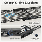 VIPEK X4 Expandable Heavy Duty Clothes Rack, Adjustable from 7'4" to 10'2" with Adjustable Shelves and Hanger Rods, Large War
