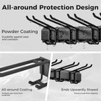 Garage Tool Organizer 48in - Heavy Duty Wall Mount Tool Storage Rack Load 350lb Garage Organization for Mop Rake Broom Shovel