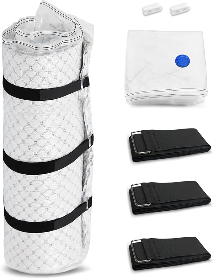 Storage Master Vacuum Storage Bag for Twin Size Mattress - Ideal for Memory Foam and Latex Up to 14 Inches - Designed for Eas