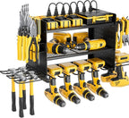 Power Tool Organizer Wall Mount, 3 Layer 8 Drill Holder Tool Shelf Storage Rack for Garage Organization, Birthday Gifts for H