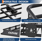 Garvee 64 in x 39 in Universal Roof Rack Basket, 200 LBS Capacity Luggage Rack, Heavy Duty Rooftop Cargo Carrier, Car Top Luggage Holder Basket Heavy Duty for SUVs, Trucks, Vehicles