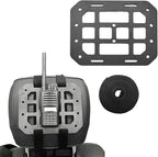 Car Rigid MOLLE Panel, Headrest Rigid Panel Tactical Gear Holder MOLLE EDC Organizer, Modular Storage Pouch Headrest ABS Truck Mount Panel, Universal Car Accessories
