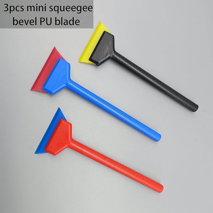 3 in 1 Window Tint Squeegee Kit - Mini Squeegee Tinting Tools for Car Quarter Window Film Installation
