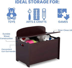 Delta Children MySize Deluxe Toy Box, Dark Chocolate