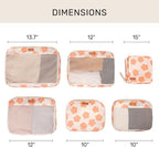 Jadyn Packing Cubes for Travel, 6-Piece Large Packing Cube Organizer Set for Suitcase, Duffel Bag, Luggage, Multiple Sizes Tr