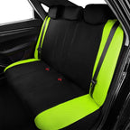 Flying Banner Butterfly car seat Covers ful Set Fashion Universal Lady Woman Female Rear Bench Split Colorized (Green, Full S