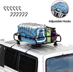 2’x3’ Bungee Cargo Net Stretches to 4'x6' for Truck Bed,Pickup Bed,Trailer,Motorcycle and Bike with 6 Adjustable Hooks Heavy Duty 5mm 2”x2” Mesh Holds Small and Large Loads by Cenipar
