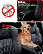 For 2025~2026 Mitsubishi Outlander (Not Fit Outlander Hybrid&Sport) 2-in-1 Silicone Center Console Armrest Cover&Armrest Hidden Privacy Tray - [OEM Design&Friendly Liquid Silicone Rubber] - Thin Black