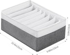 4 Packs T-shirt Drawer Organizers for Clothing,8 Grids Compartment Wardrobe Storage Box, Washable Clothes Organizer for Leggi