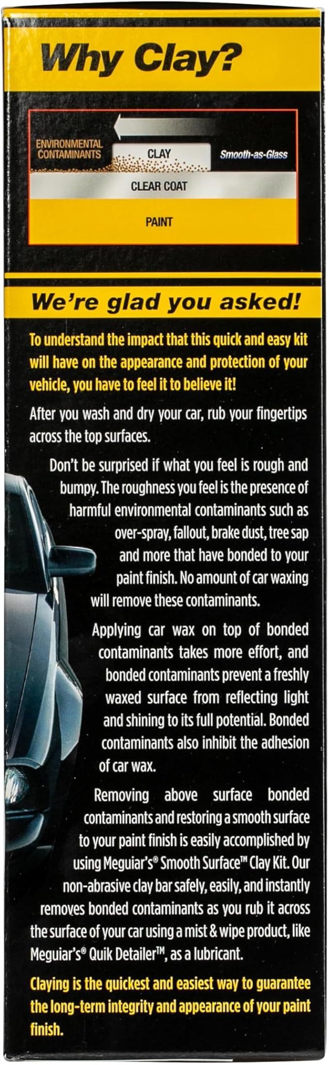 Meguiar's G191700 Smooth Surface Clay Kit, Safe and Easy Car Claying for Smooth as Glass Finish