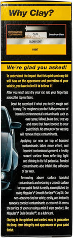Meguiar's G191700 Smooth Surface Clay Kit, Safe and Easy Car Claying for Smooth as Glass Finish