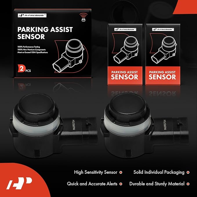 A-Premium 2-PC Reverse Backup Parking Assist Sensor Compatible with Land Rover & Jaguar Models - Range Rover 2013-2022, F-Pace 2017-2021, Discovery 2019-2022, I-Pace, Range Rover Evoque Sport Velar
