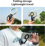 TELESIN Magnetic Neck Mount for Phones, Cell Phone Holder Stand Hanging on Neck POV/Vlog Selfie Hand Free Necklace Phone Strap Video Recording for iPhone 16 15 14 13 12 Seires Android Phones (Green)