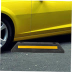 Guide Stopper Garage Car Stop Indicator Reflective Film Pre-drilled Compact for Driveway Use Tire Stops for Garage Floor
