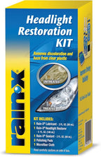 Rain-X 800001809 Headlight Restoration Kit - Cleans and Restores Headlights By Removing Haze and Discoloration Due to Oxidati