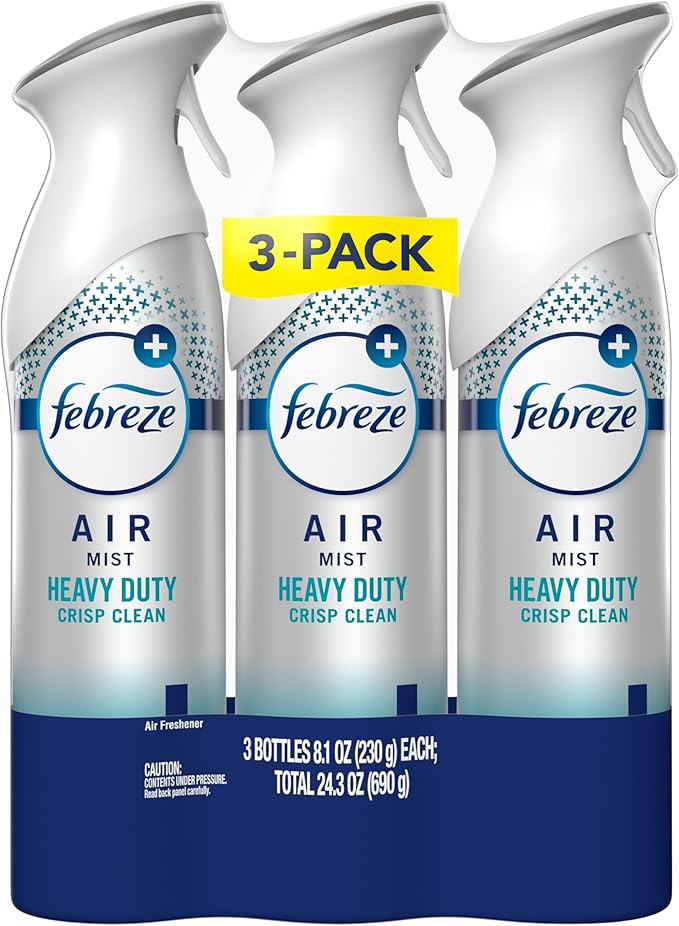 Febreze Air Mist, Air Freshener Spray, Odor Fighting Room Spray, Deodorizer for Home Bathroom Kitchen Office Apartment Dorm R