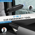 4PCS Window Breaker Seatbelt Cutter Car Safety Hammer, 2-in-1 Glass Breaker and Seat Belt Cutter with Test Glass, Underwater 