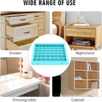 Siveit Velvet Jewelry Tray 48 Grid Jewelry Display Tray Organizer Box with Transparent Lid Rings Earrings Necklaces Pendants 