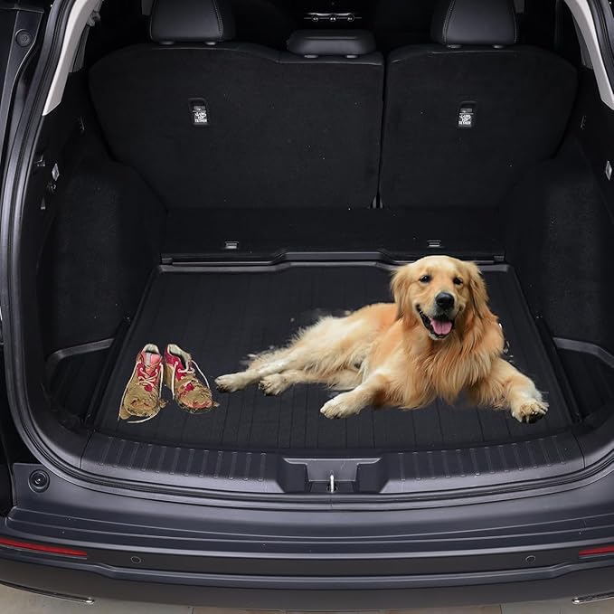 Floor Mats & Trunk Mat for Chevrolet Tahoe 2021-2024 2025-2nd Row Bucket Seat(7 Seats Version) &GMC Yukon（Not Fit XL,TPE All Weather Protection Car Floor Liners for Chevy Tahoe