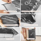 Vacuum Storage Bags for Travel with Wireless Rechargeable Air Pump, 16 Pack Travel Essentials Space Saver Compression Bag for