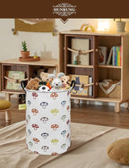 HUNRUNG Laundry Hamper,Large Canvas Fabric Lightweight Storage Basket Toy Organizer Dirty Clothes Collapsible Waterproof for 