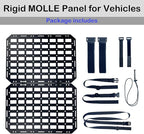 Rigid MOLLE Panel for Truck-Universal Truck Gun Rack Mount Rack Panel for Tactical Gear Accessories,Seat Back Organizer for Cars, SUVs, Pickups, and Trucks