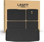 LASFIT Cargo Mat & Backrest Mats for Nissan Armada/Infiniti QX80 2019-2024, All Weather TPE Custom Fit Easy Clean Durable No-Curling Trunk Mat for Armada & QX80, Black