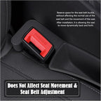 Car Seat Gap Filler Organizer, Auto Side Seat Gap Storage Box for Your Cars, Trucks 2 Pack, Universal Car Accessories Gap Filler Organizer to Fill the Gap Space Between the Console and Seats, Black