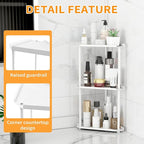 Jesginboo 3 Tier Bathroom Counter Organizer, Vanity Organizer Corner Shelf, Skincare, Makeup Countertop Organizers, Kitchen, 