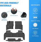 Nilight TPE Floor Mats for Land Rover Defender 110 2020 2021 2022 2023 2024 2025 All Weather Custom Fit Heavy Duty Floor Liners