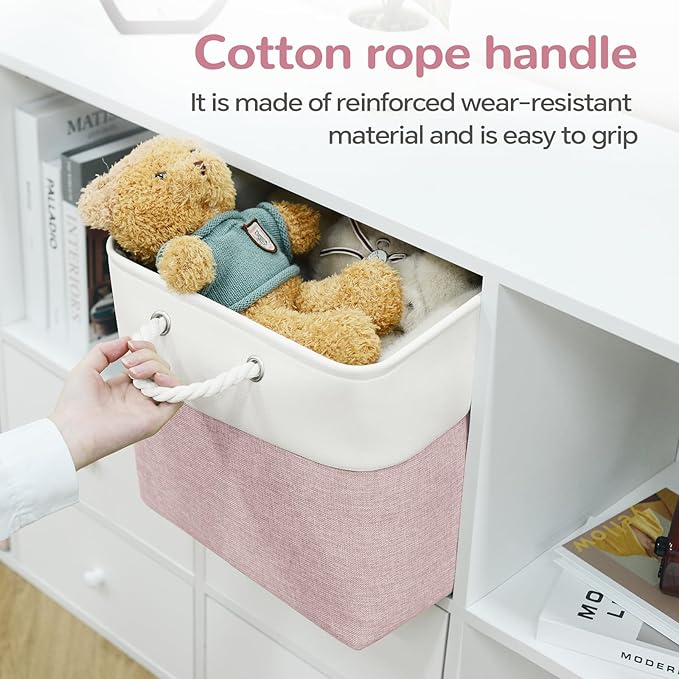 12 x 12 Inch Cube Storage Bins, 4 Pack Fabric Storage Basket with Handles, Foldable Boxes Organizer for Shelf Baskets for Hom