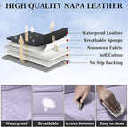 Coverado Car Seat Covers, Front Covers for Cars, Car Seat Cover Front Seats, Car Seat Protector Waterproof, Leather Car Seat 