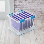 Sterilite 8-Pack Gasket Box, Weather-Resistant Storage Bins with Latching Lids, 32 Quart - Heavy-Duty Organizing Containers f