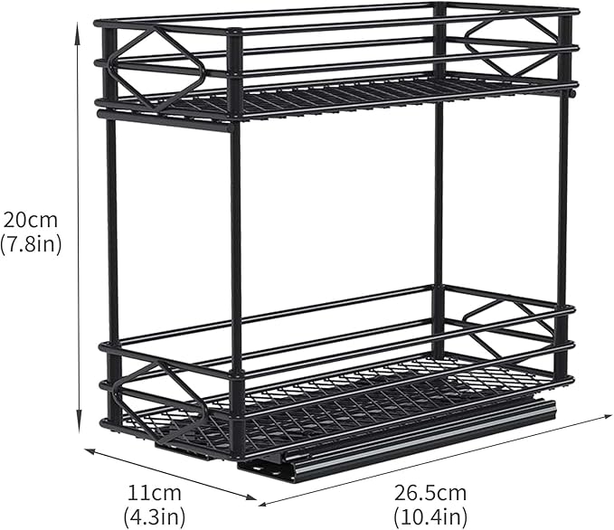 Pull Out Medicine Organizer,Slide Out Storage Drawers,Spice Rack Organizer for Cabinet,Pill Bottle Storage for Holding Vitami