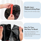 75PCS Car Trash Can Bags, Thicken Small Garbage Bags, 1-2 Gallon Portable Trash Can, Strong Mini Trash Bags, for Car Home Office Kitchen Bathroom Bedroom (Black)