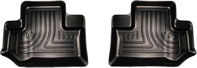 Husky Liners Weatherbeater Floor Mats | Fits 2011-2018 Jeep Wrangler JK 2-Dr. | 2nd Row, 1-pc Black - 19041