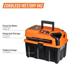Armor All 2.5-Gallon 20V Cordless Wet Dry Vacuum with 2.0Ah Battery– DVTB202 0902