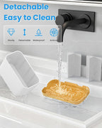 Toothbrush and Toothpaste Holders for Bathrooms Countertop - Detachable 5 Slots Kids Electric Toothbrush Holders Set Wall Mou