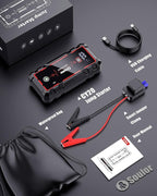5000A Jump Starter Car Jumper Starter Portable Battery Booster Pack Jump Box with LED Display, LED Light and Jumper